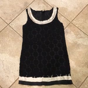 Lacey black and cream dress